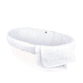 White Cable Knit Moses Basket and Bedding Set F655572