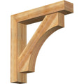 6x22W x 30x22D x 30x22H Rough Sawn Bracket with Offset Brace, Western Red Cedar P234362