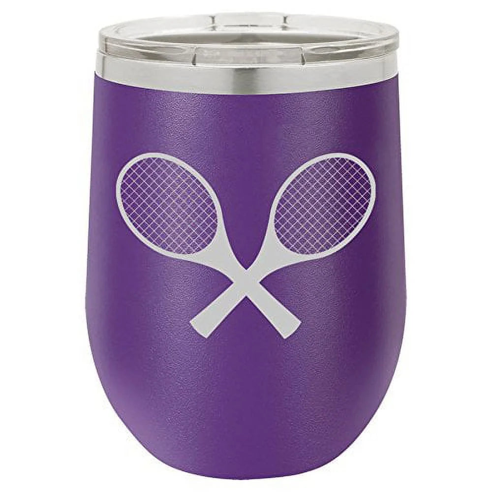 12 oz Insulated Stainless Steel Wine Tumbler With Lid K366