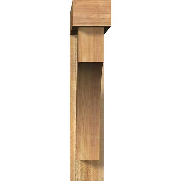 6x22W x 30x22D x 30x22H Rough Sawn Bracket with Offset Brace, Western Red Cedar P234362