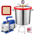 3.6CFM Dual Stages Vacuum Pump with Manifold Gauge Set E7357