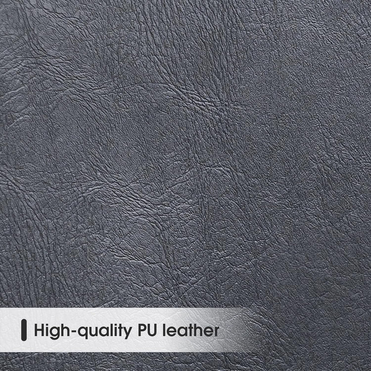 Black Leather Upholstered Bench with Backrest O157