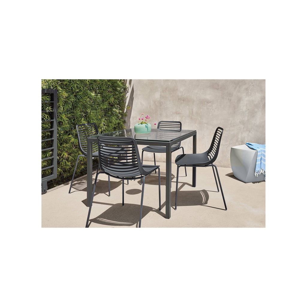 Orange Recycled HDPE Parsons Patio Table Y43733