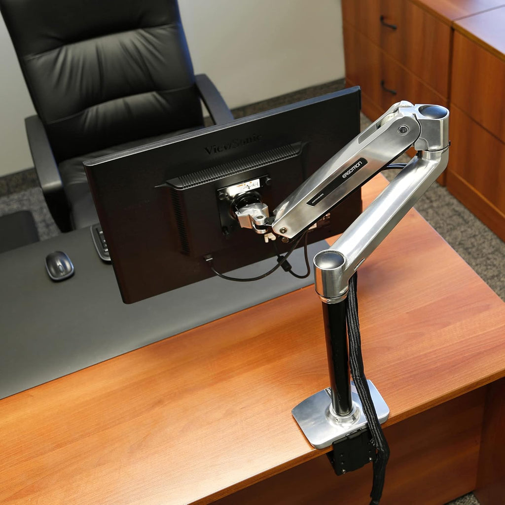 Polished Aluminum Single Monitor Arm D801093