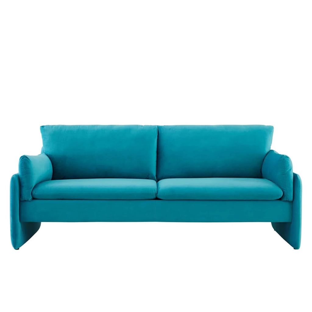 Blue Performance Velvet Sofa A890352