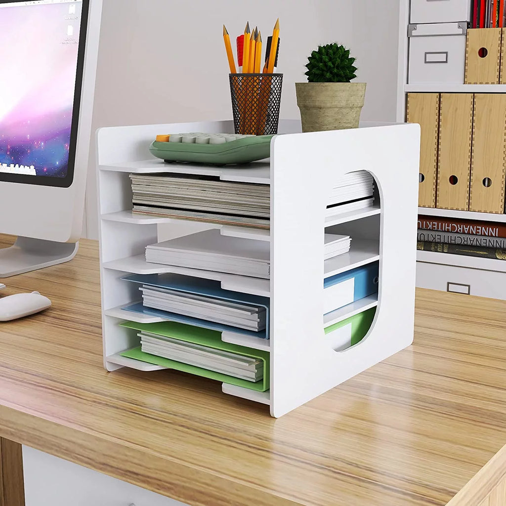 5-Tier Paper Organizer Letter Tray F691
