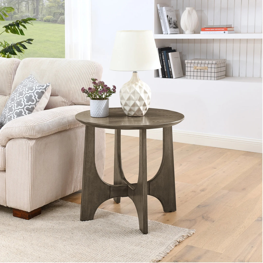 Round Wooden Side Table K983610