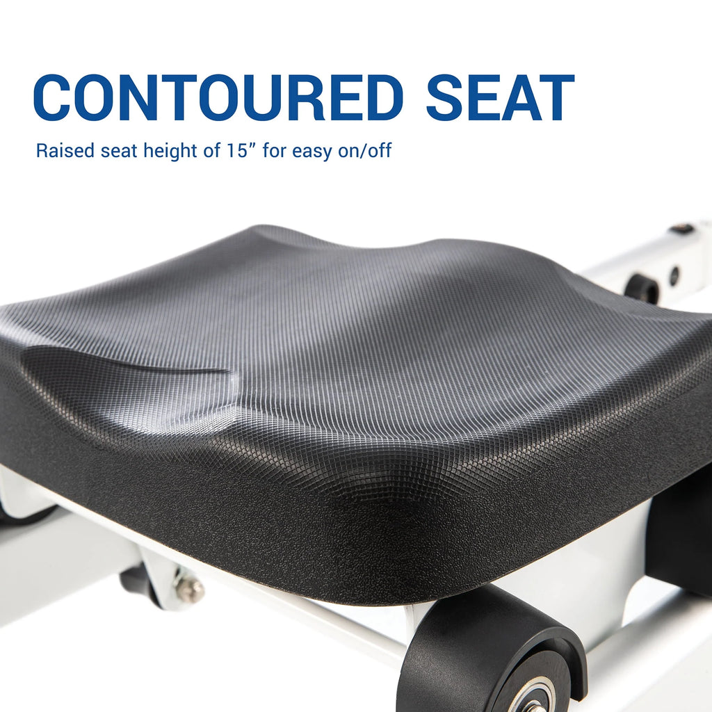 Water Rowing Machine with 6 Resistance Levels and LCD Display H375159