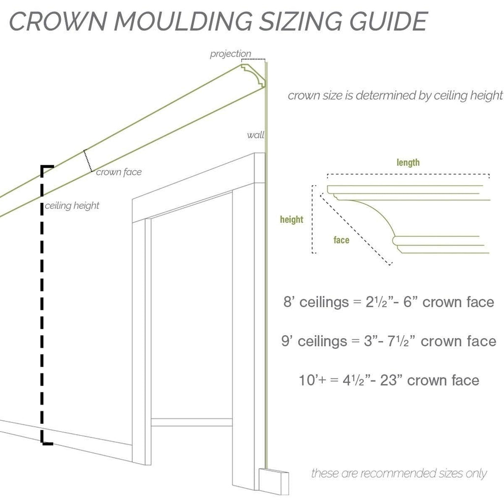 Classic Smooth Crown Moulding F552