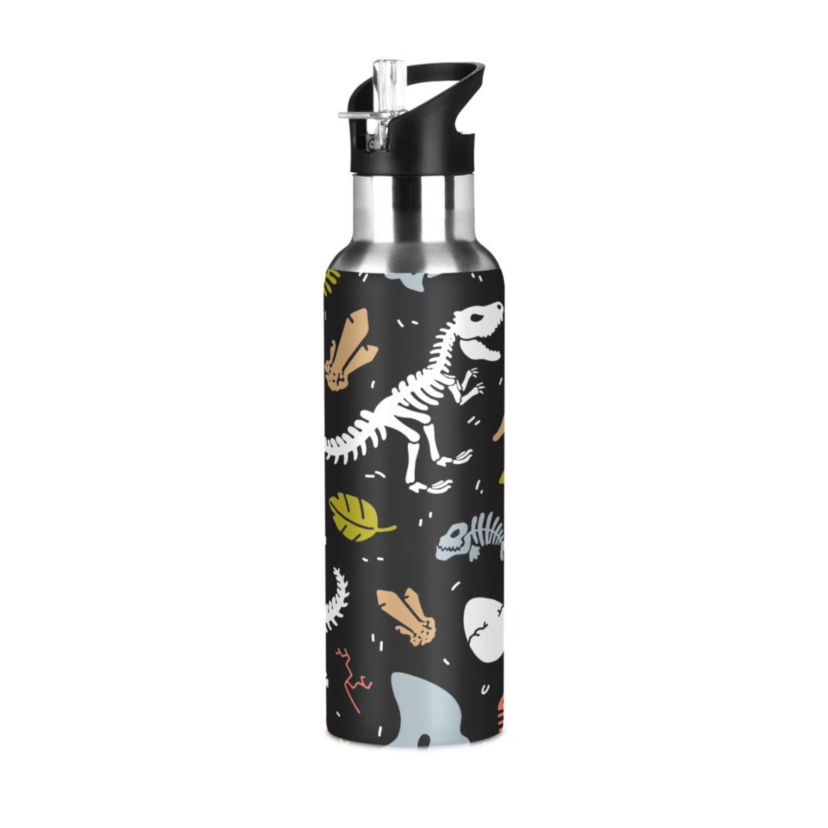 Stainless Steel Vacuum Insulated Water Bottle with Straw Lid 20 OZ Y711