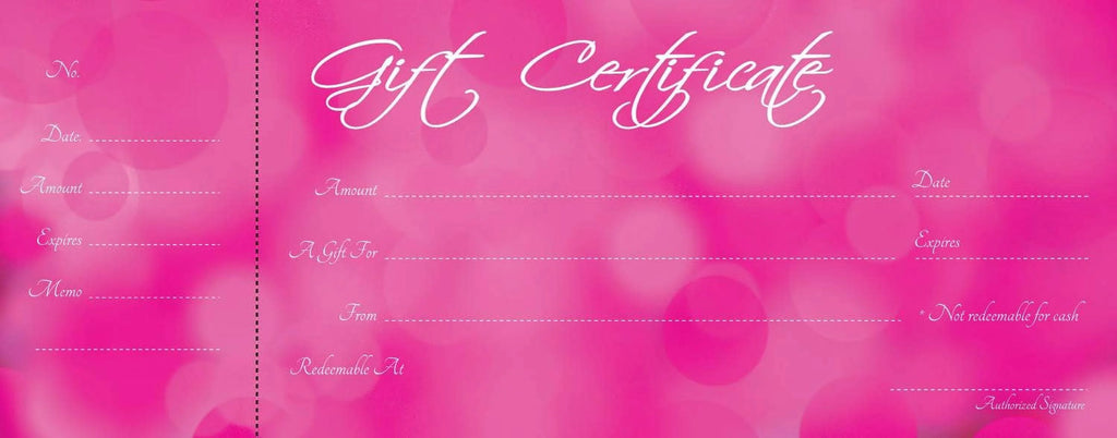 Blank Gift Certificates 25 Set with Matching Envelopes C883259