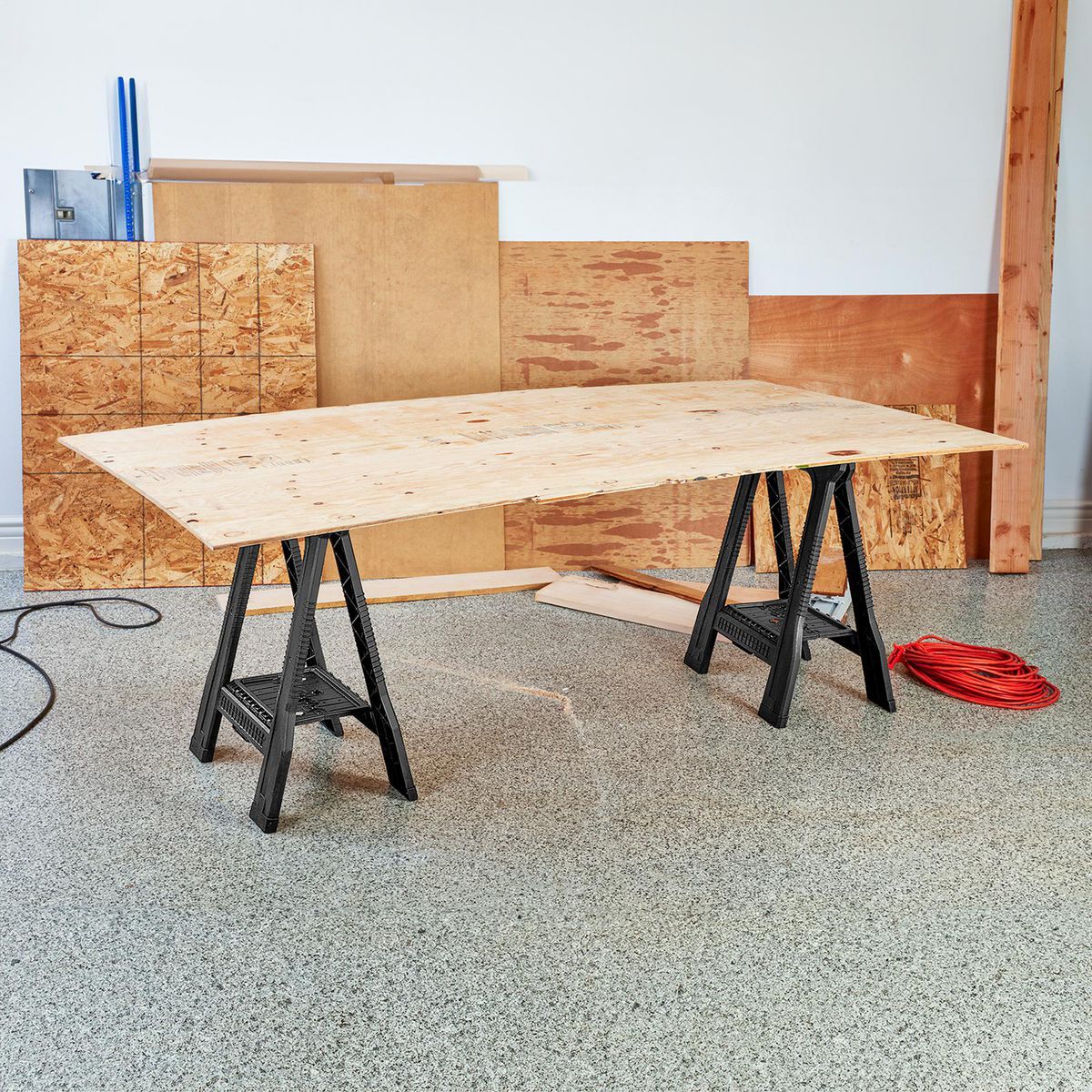 Polypropylene Folding Sawhorse 500 lb. Capacity W988
