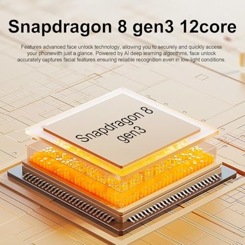 Unlocked Android Phone 6.99" AMOLED 7000mAh 8GB RAM 256GB Blue A155