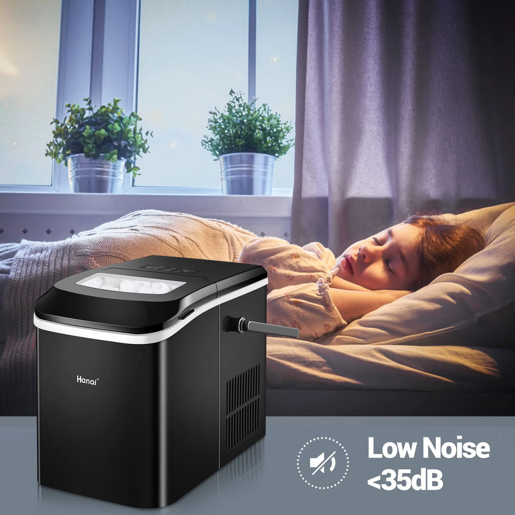 Portable Countertop Ice Maker with Ice Scoop and Basket Z53636