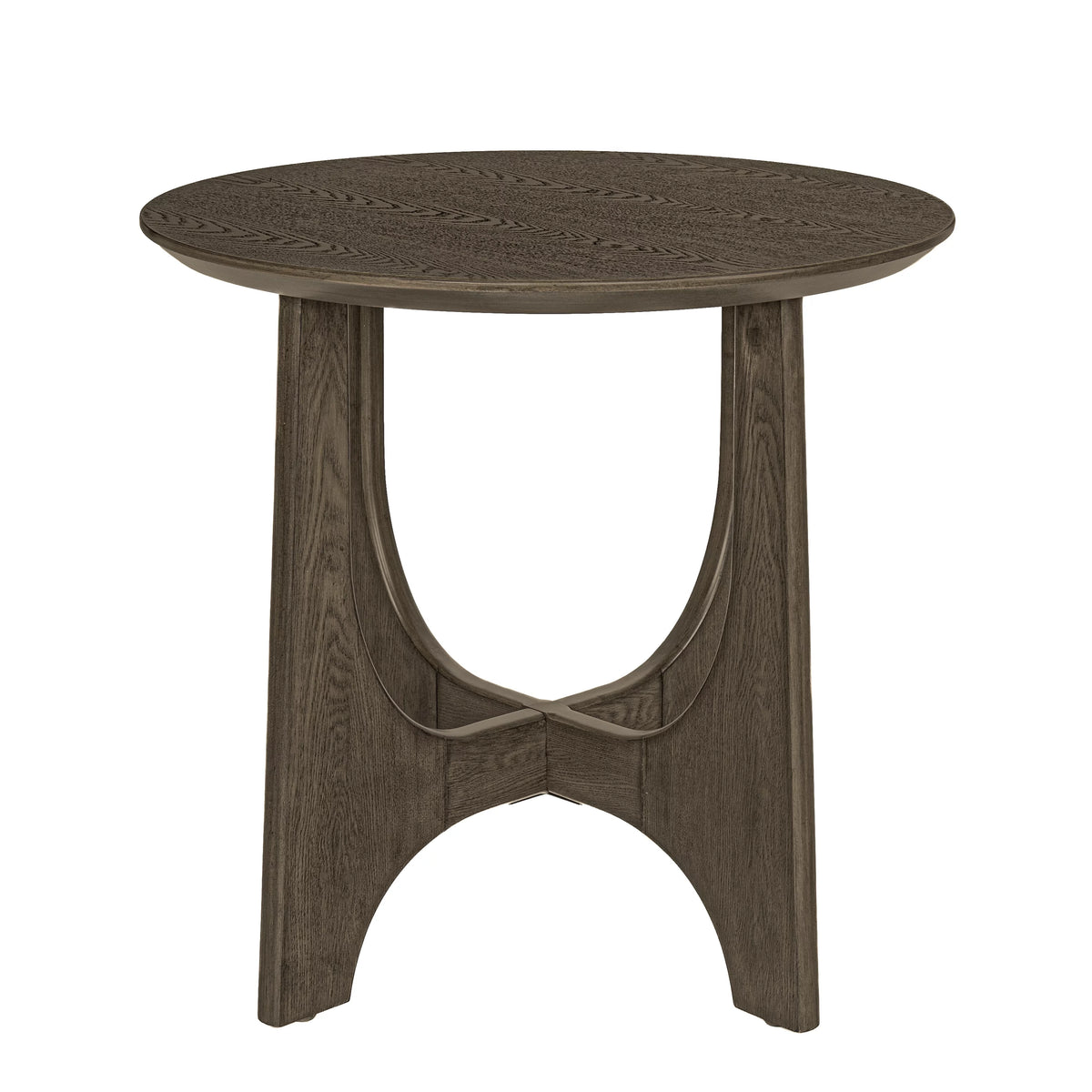 Round Wooden Side Table K983610