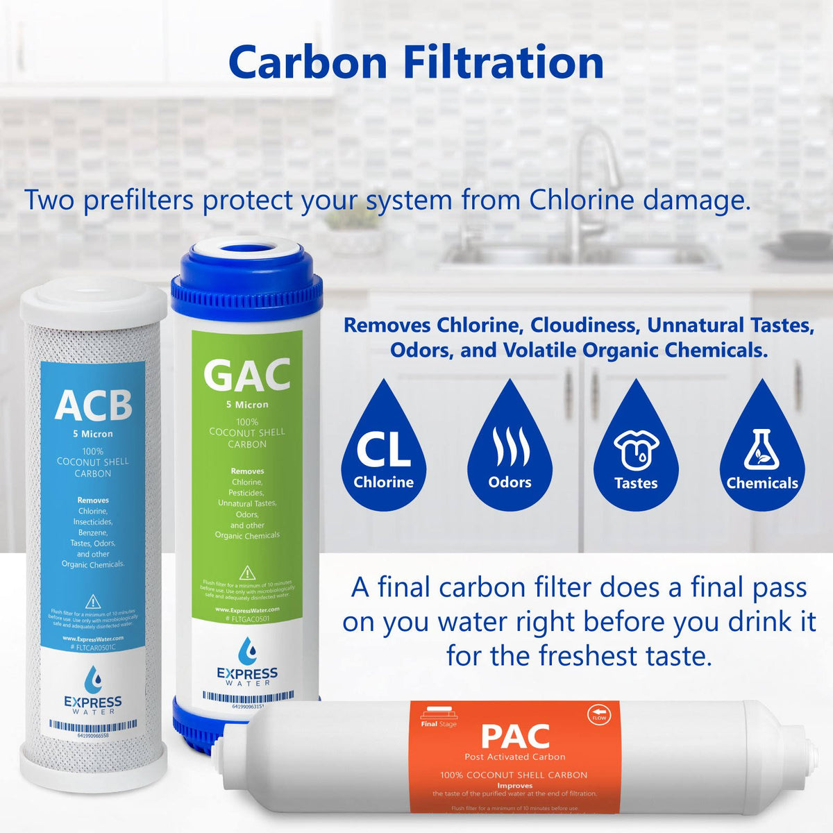 23 Filters with 50 GPD RO Membrane Replacement Filter Set T418996