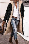 Solid Hooded Collar Outerwear Z91181
