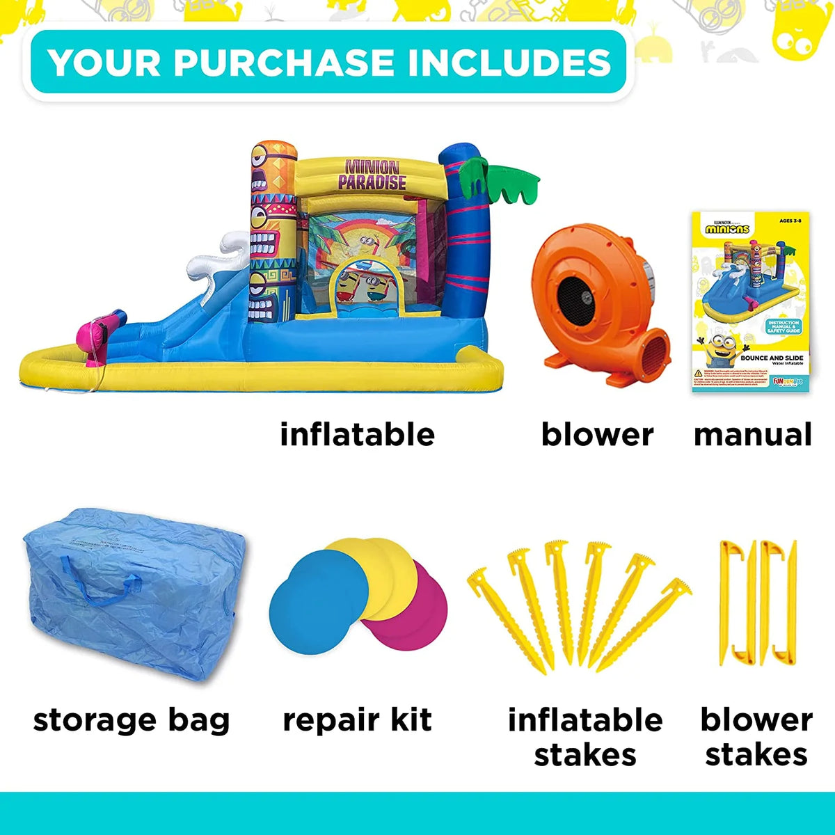 Inflatable Bounce House with Slide U54626