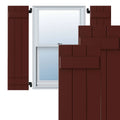 CWB12X064CRC 12x22W x 64x22H Exterior Three Board (2 Batten) Composite Board-n-Batten Shutters (Per Pair) Z9309