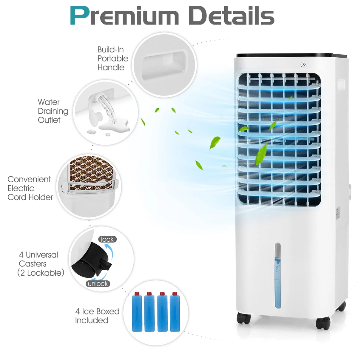 Portable Evaporative Air Cooler with Remote Control D610