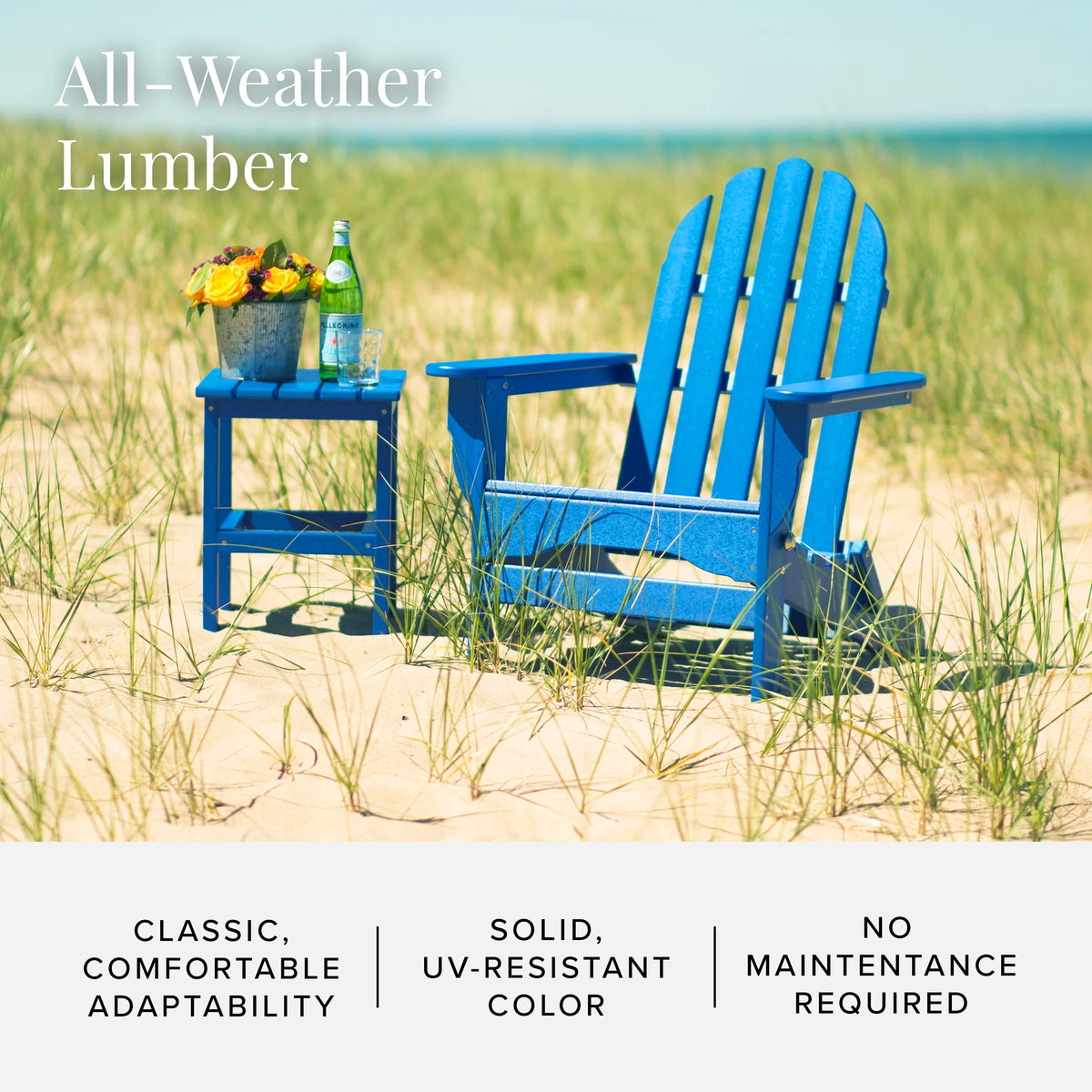 16-Pc Folding Adirondack Chair Set with Ottomans and Side Tables R738