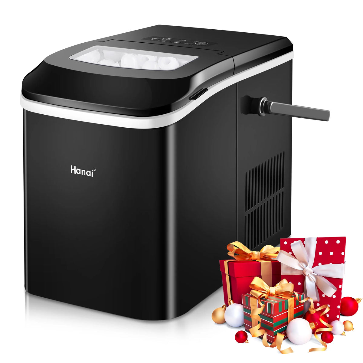 Portable Countertop Ice Maker with Ice Scoop and Basket Z53636