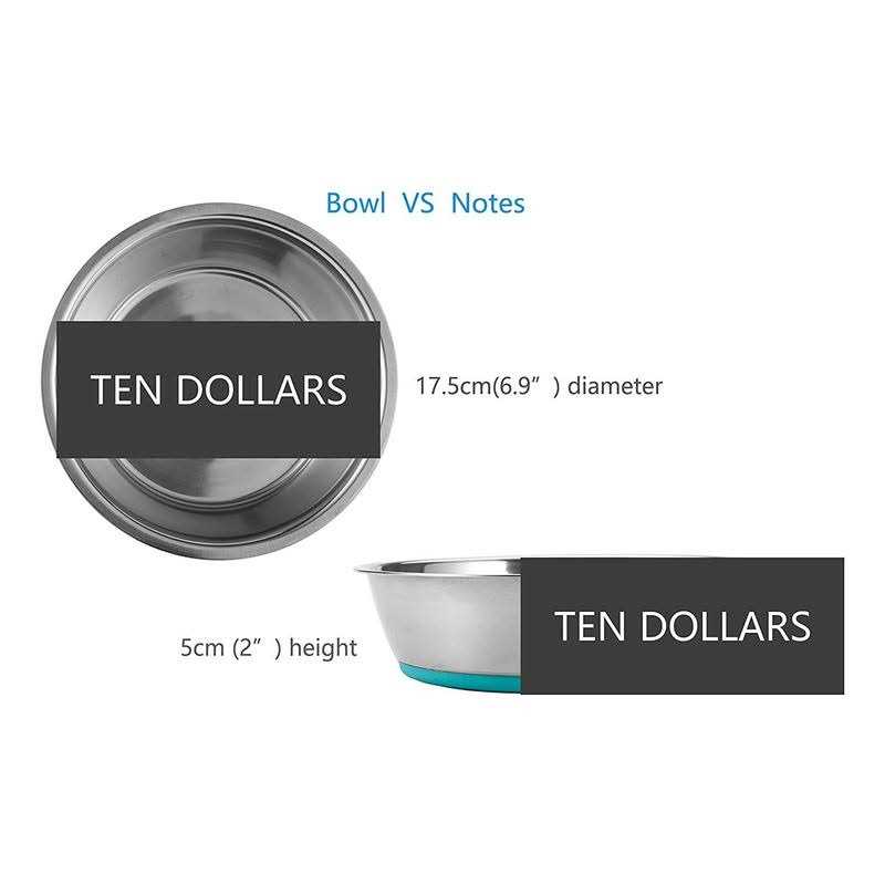 Stainless Steel Anti-Slip Dog Bowls C67083