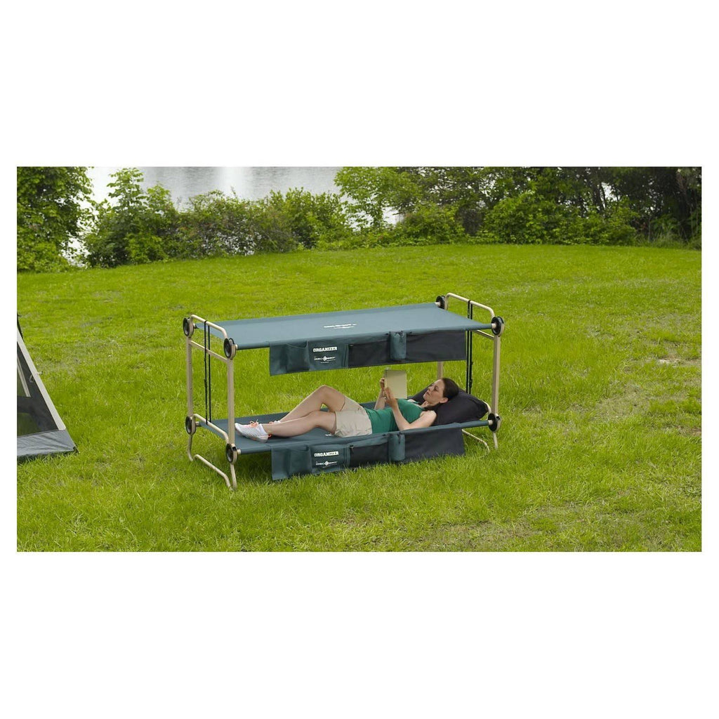 CamOBunk Large with 2 Organizers Cabinets - Green - Camping B55463