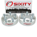 2 pc 1.5" 5x114.3 Wheel Spacers with 1/2-20tpi 1.25in Studs Lugs A24808