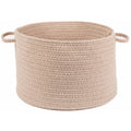 Beige Braided Solid Storage Basket E78444
