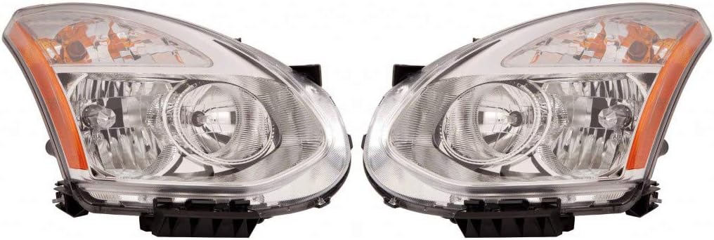 Headlight Assembly Halogen Pair for Nissan Rogue 2009 2010 R4421