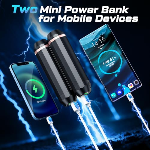 3-in-1 Rechargeable Hand Warmers 10000mAh Portable Pocket Heater D64895
