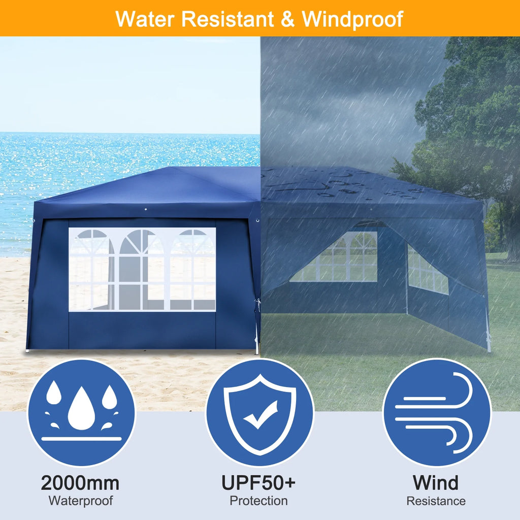 10'x20' Pop Up Canopy Tent with Carry Bag A1294