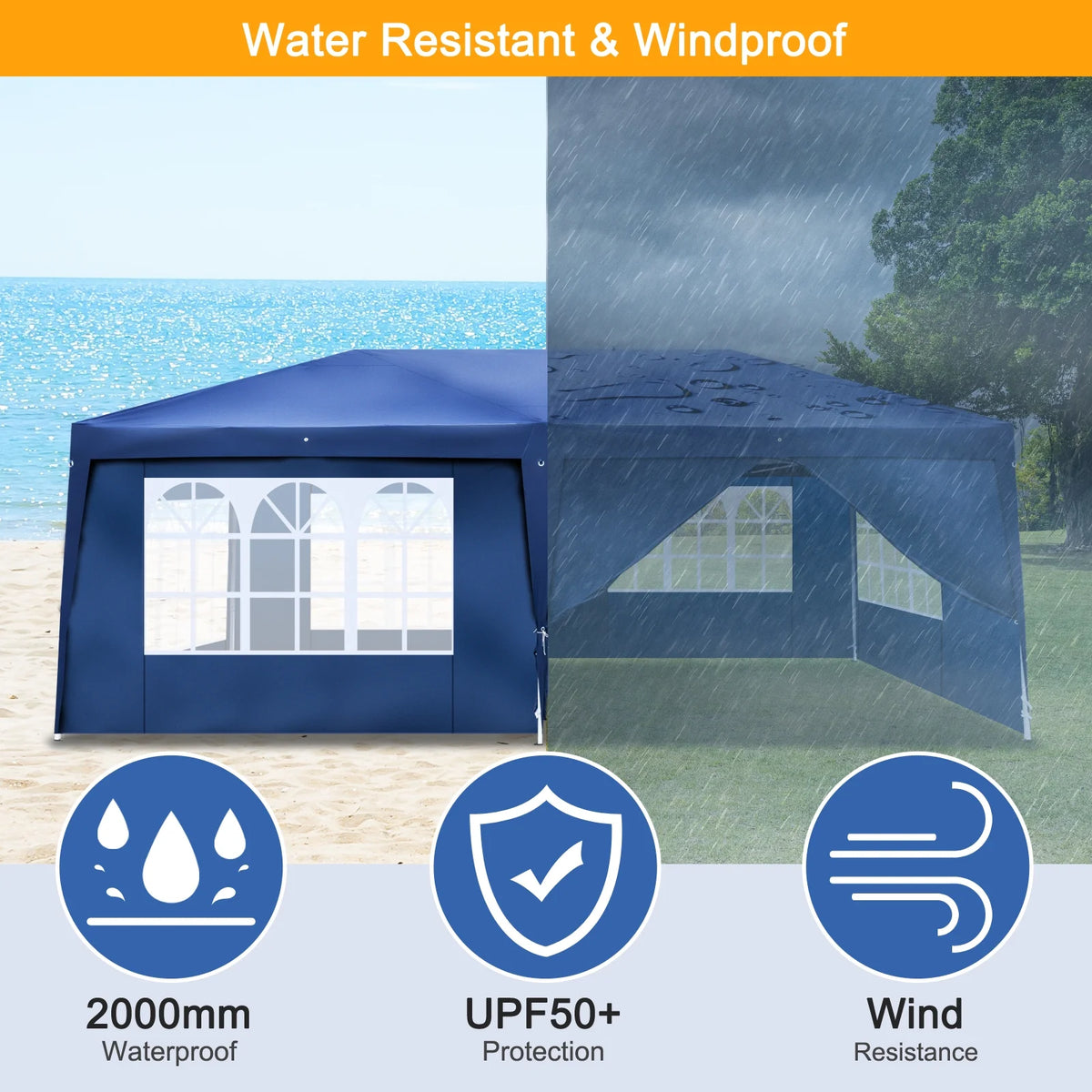 10'x20' Pop Up Canopy Tent with Carry Bag A1294