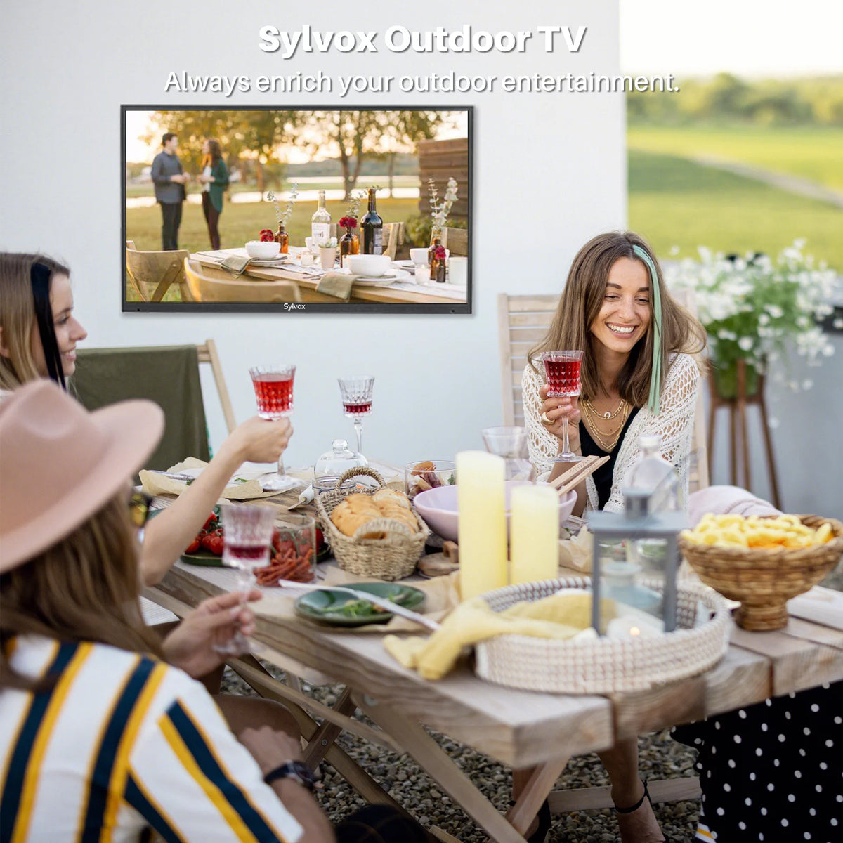 55 inch 2000 Nits 4K UHD IP55 Waterproof Outdoor TV M526