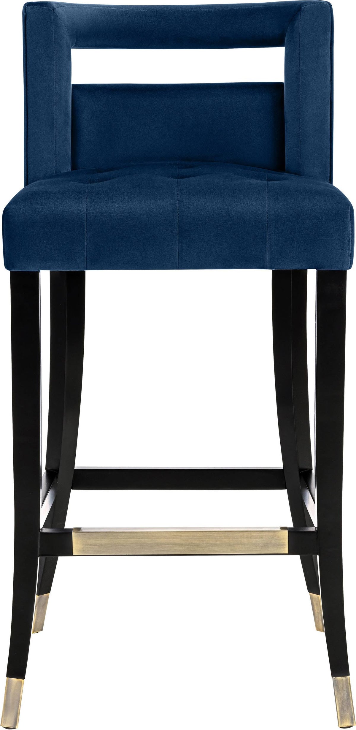 Navy Velvet Stool N7719