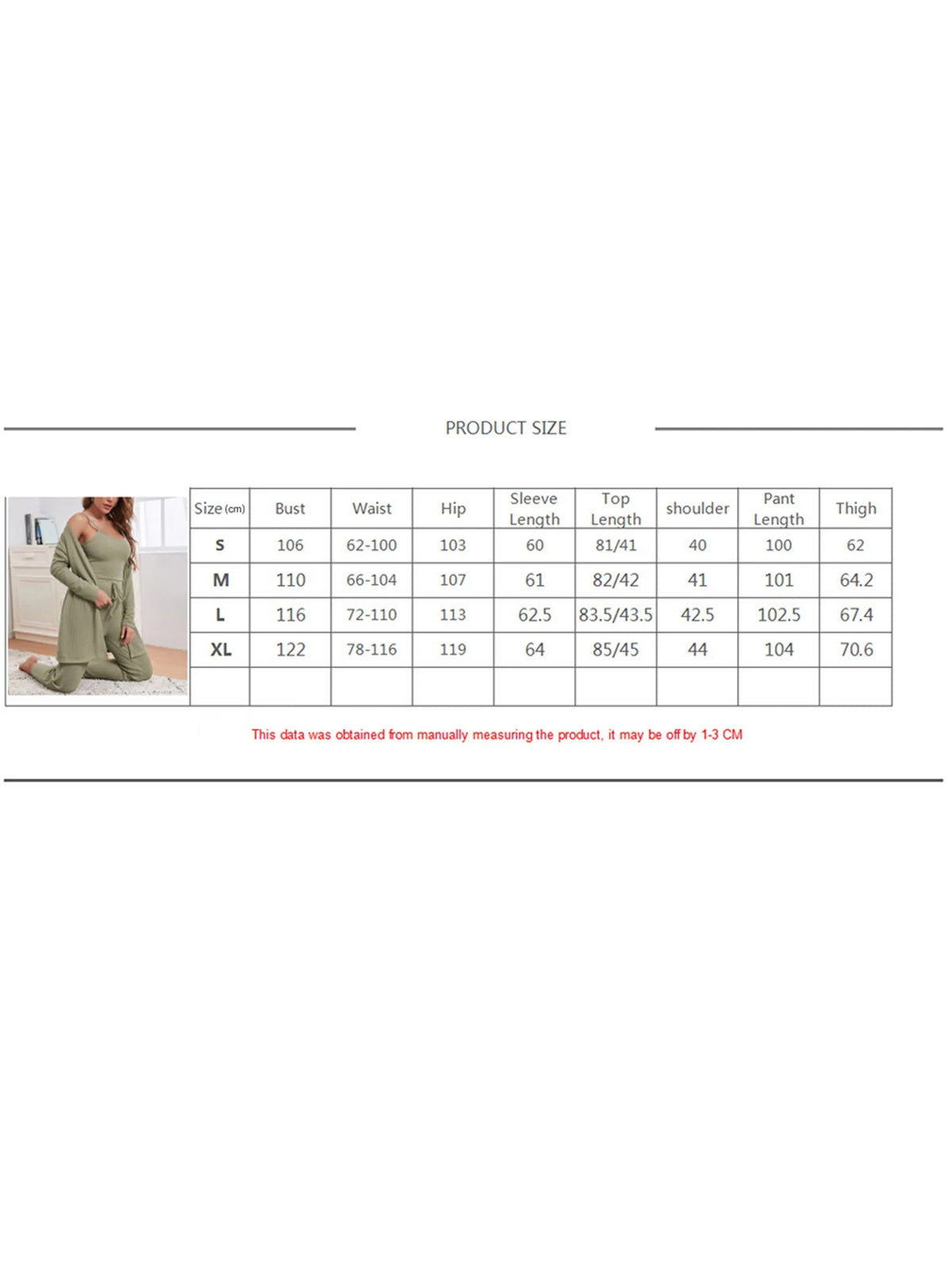 3 Piece Lounge Set Pajama Set Sweatsuits G820402
