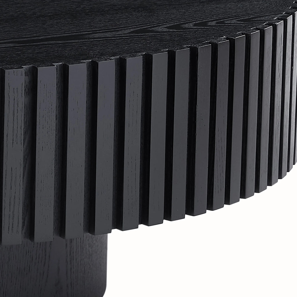 Black MDF Drum Coffee Table D182221