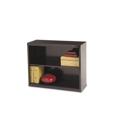 Metal Bookcase Two-Shelf Black R76736