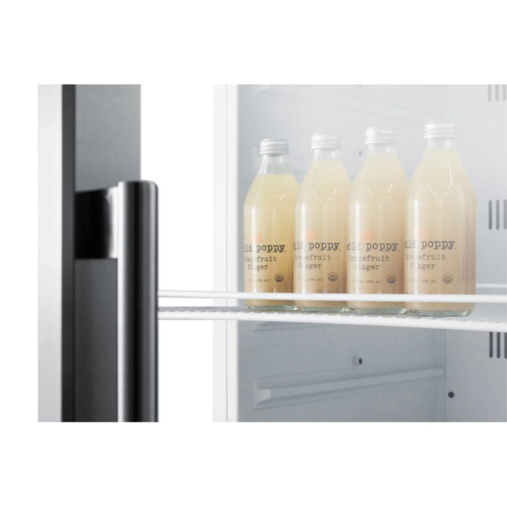 24" Wide 12.6 Cu. Ft. Stainless Steel Merchandiser Refrigerator Z714