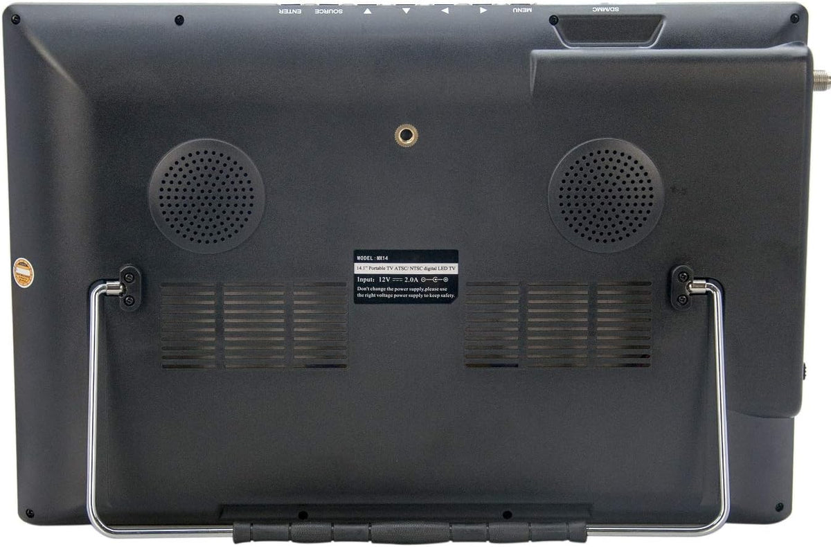 14.1 Portable Widescreen LED TV with HDMI, USB/SD Card Slot, and Remote Control P1195