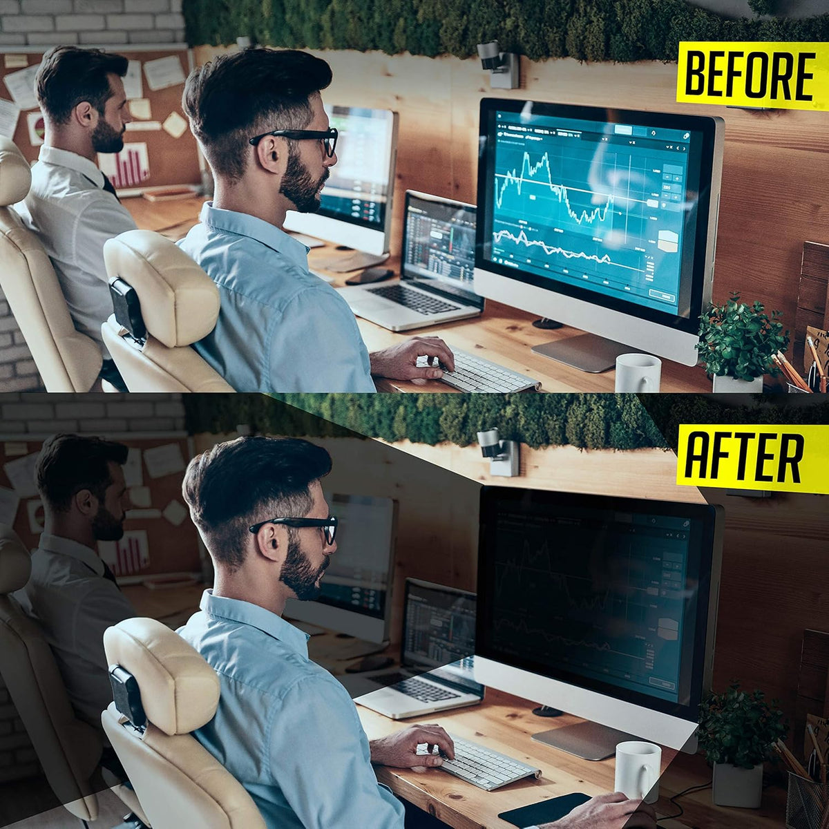 Computer Privacy Screen Filter for Widescreen Monitor M392