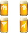 16 oz Beer Can Glass Set of 4 V119