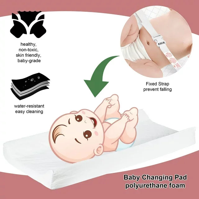 White 3 Drawer Changing Table with Removable Pad N69701