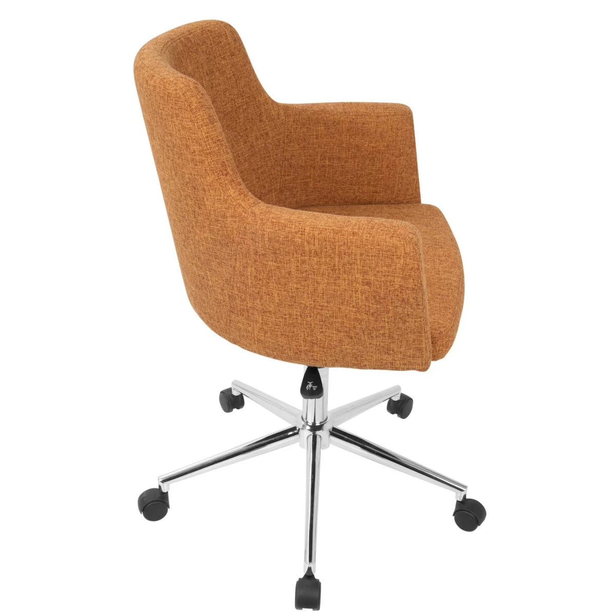Adjustable Orange Metal Fabric Office Chair W9031