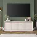 White Rectangular TV Stand N422