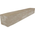 Sandblasted Faux Wood Fireplace Mantel, White Washed F654937