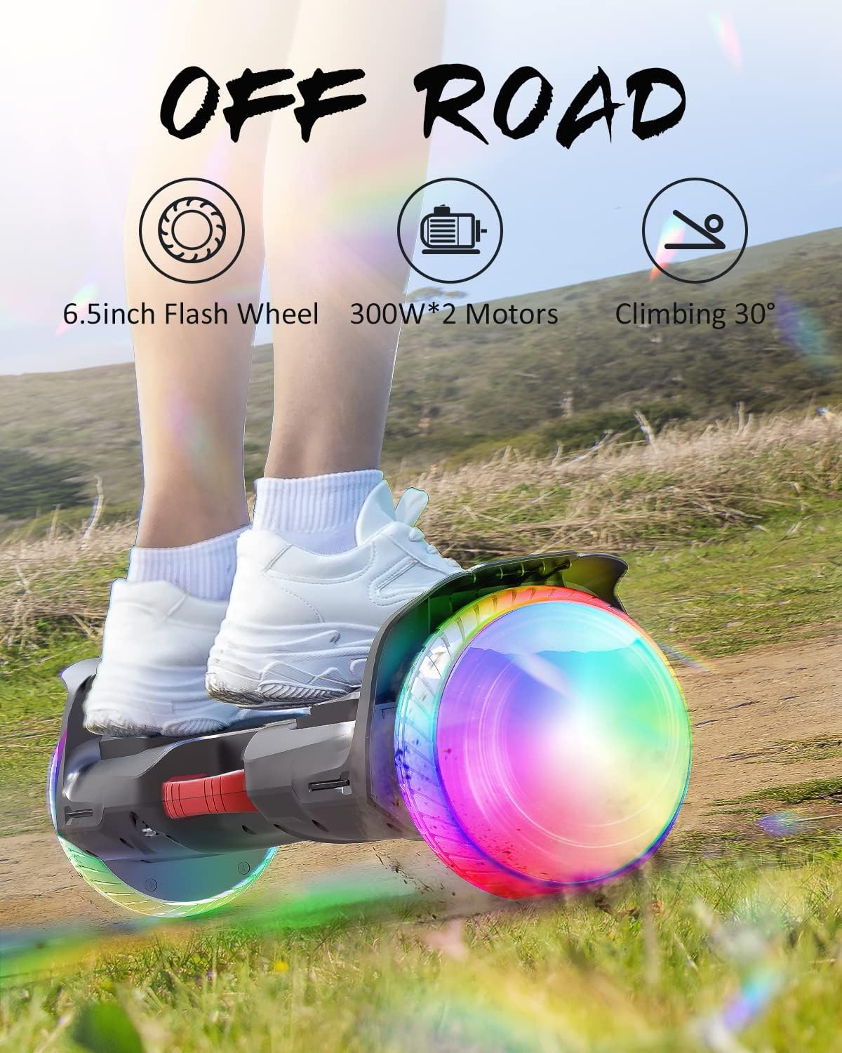 6.5” All Terrain Self Balancing Hoverboard with Bluetooth Speaker Z4920