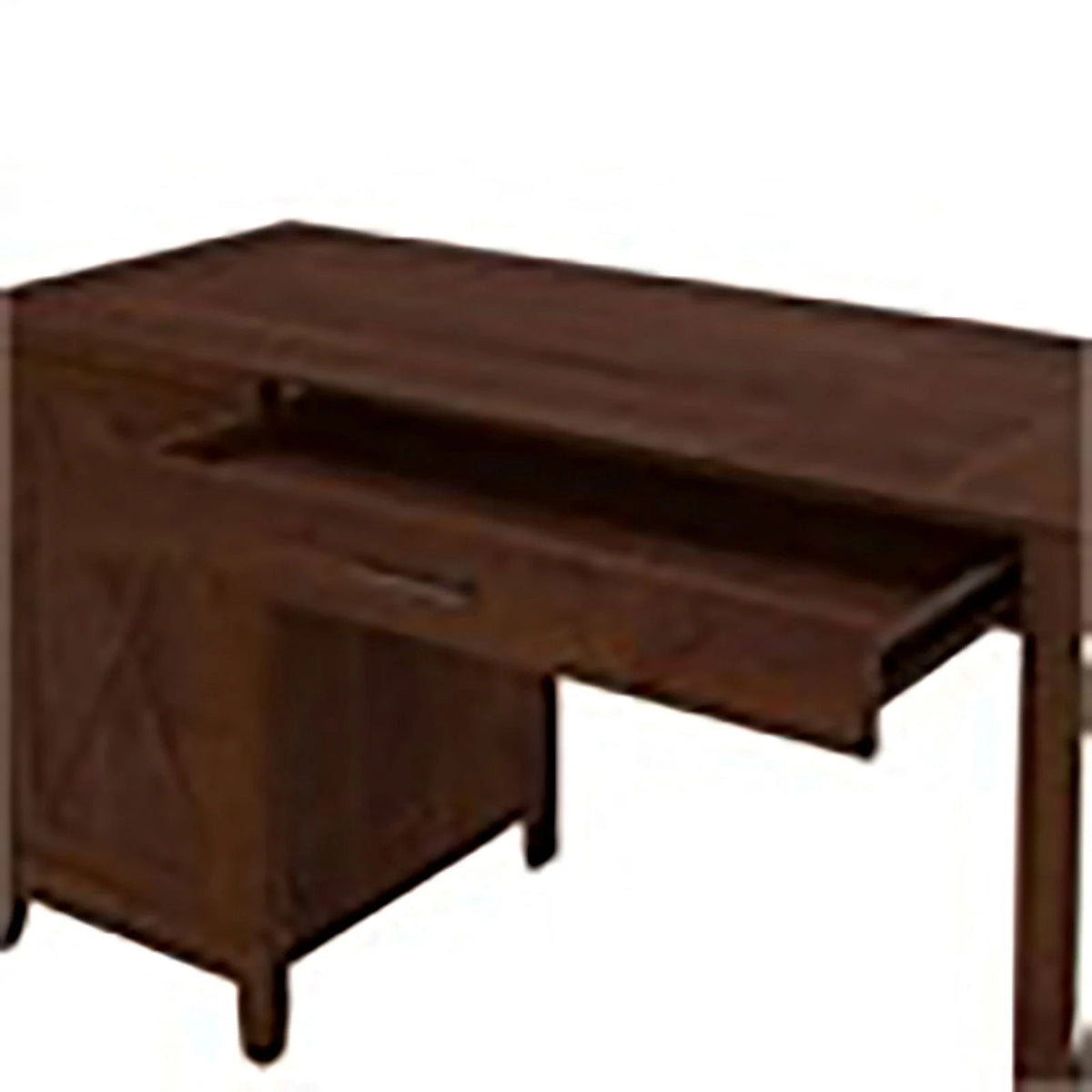 Wood Computer Desk with Storage Cabinet V82178