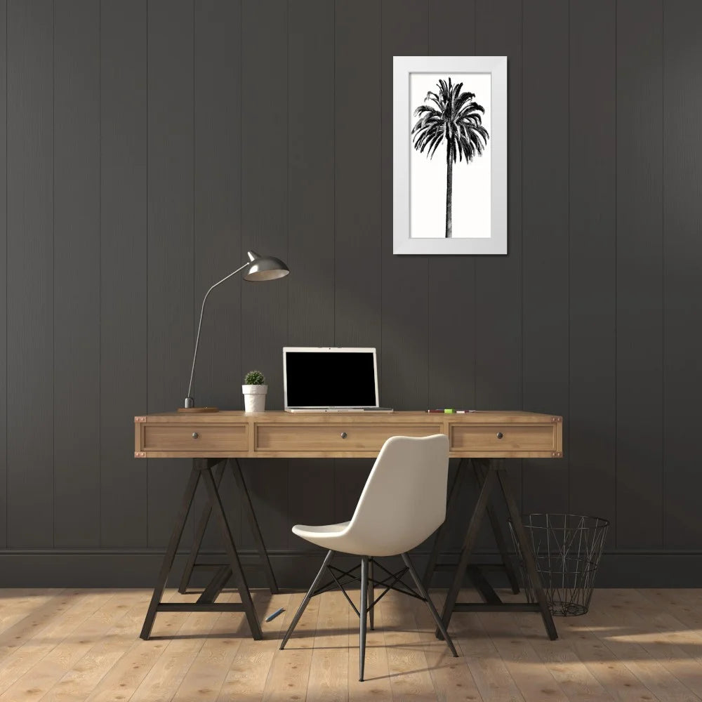 White Modern Wood Framed Museum Art Print U885